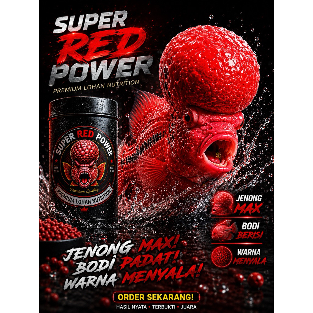 pelet lohan super Red power