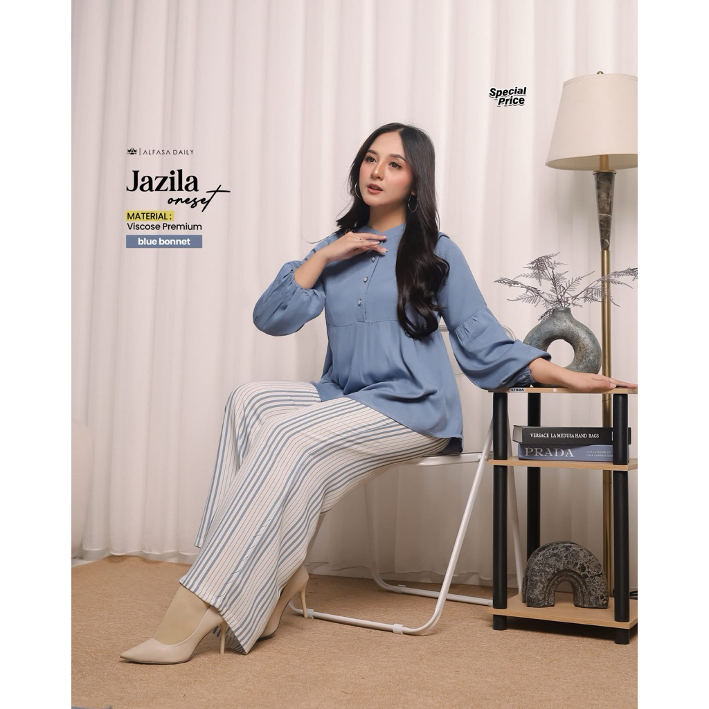 Jazila Oneset ORI Alfasa Daily | Birea Modern Fashion | One Set | Set Atasan dan Bawahan