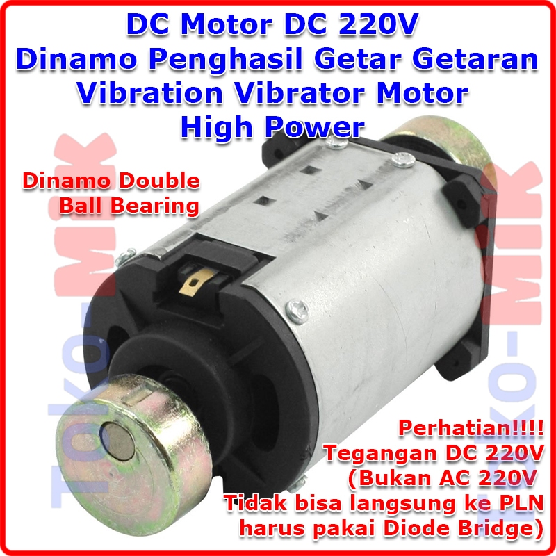 Dinamo Penghasil Getar Getaran DC 220V Motor Getar Vibration Generator Motor High Power Tenaga Besar