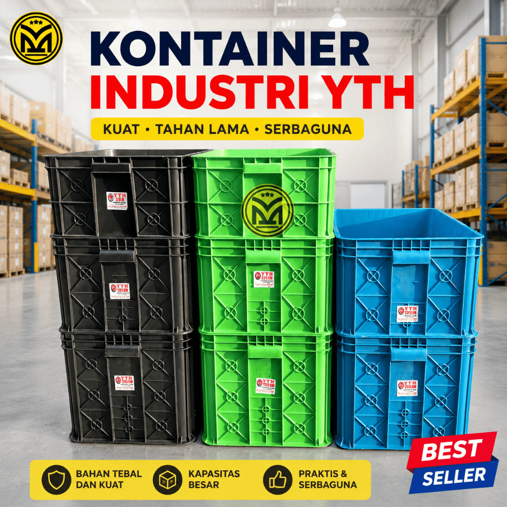 Kontainer Industri Plastik YTH Container Box Keranjang Krat Rapat YTH 19 06 08 B Box Tahu Rapat