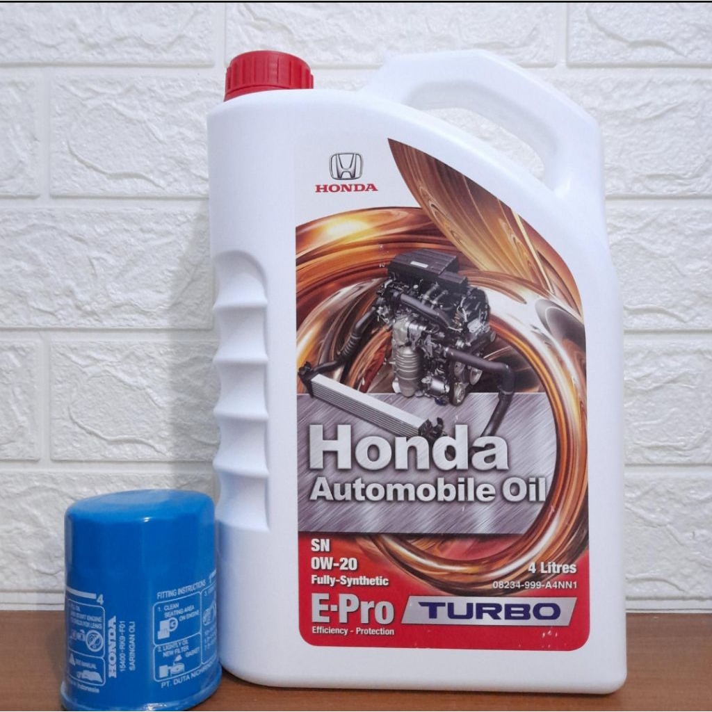 PAKET OLI MESIN HONDA OLI EPRO TURBO 0W-20 + FILTER OLI HONDA ORIGINAL