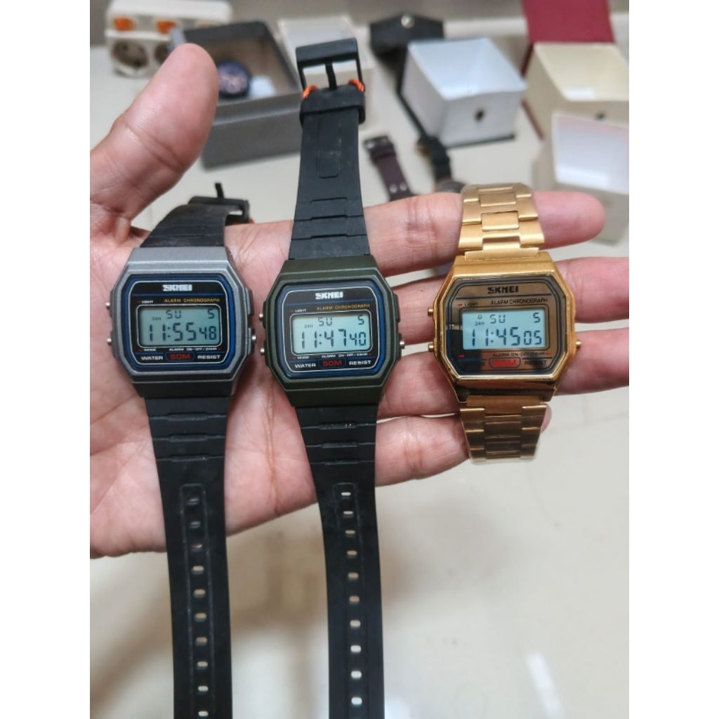 jam tangan murah skmei kotak digital ukuran kecil