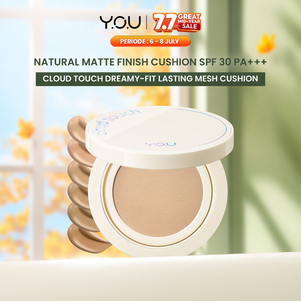 YOU Cloud Touch Dreamy-fit Lasting Mesh Cushion Cushion Foundation Natural Matte Finish Tahan Lama 2