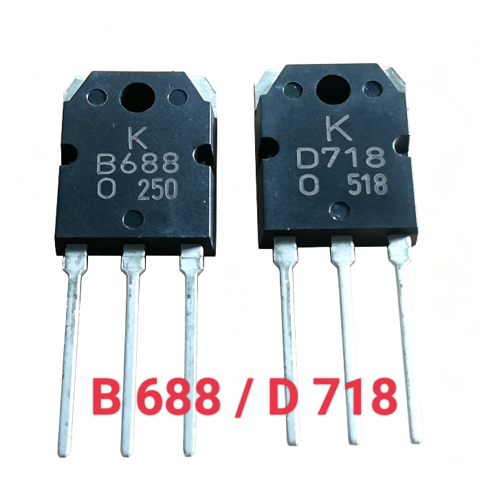 Satu set Transistor D718 B688 D 718 B 688 Kualitas Tinggi