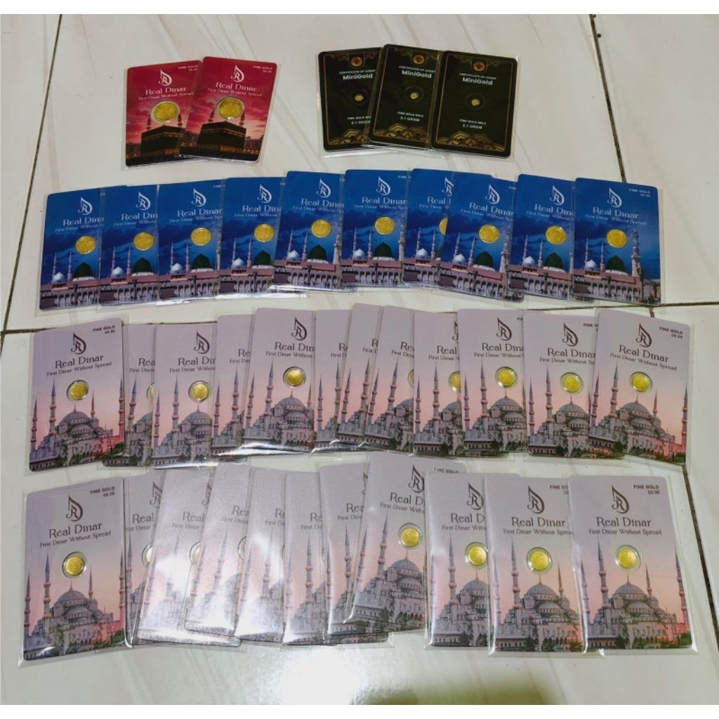 dinar 1/4 ,1/2 dan 1 SDGM mini gold 9999