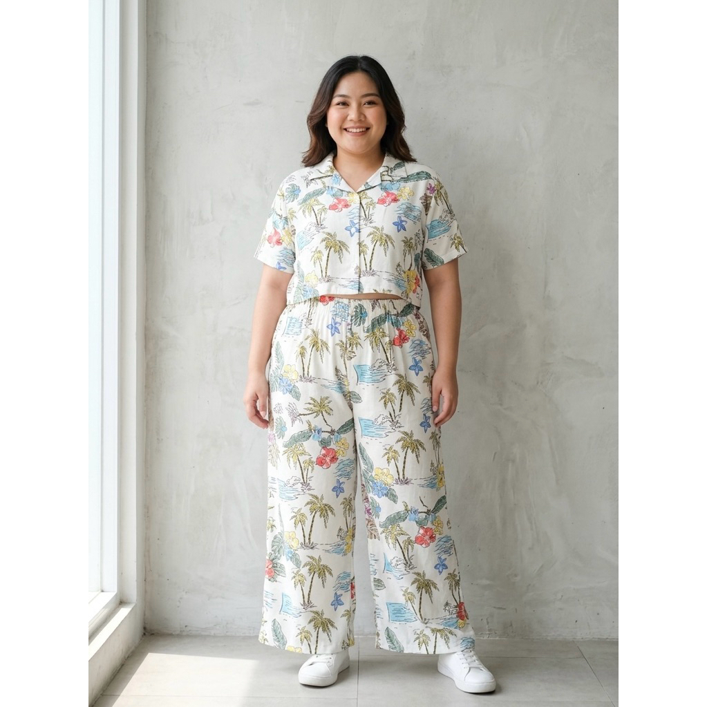 SETELAN RAYON CROP| SETELAN CELANA PANJANG RAYON BALI