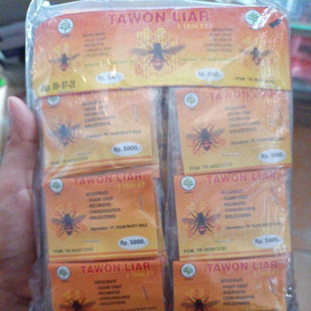 obat herbal tawon liar untuk pegal linu asam urat reumatik chikungunya kolesterol