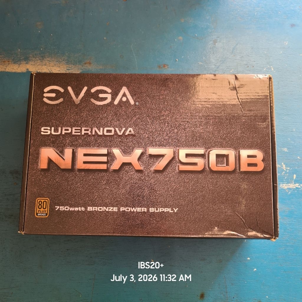 PSU 750W 80+ EVGA SUPERNOVA NEX750B 750W 80+ BRONZE SEMI MODULAR