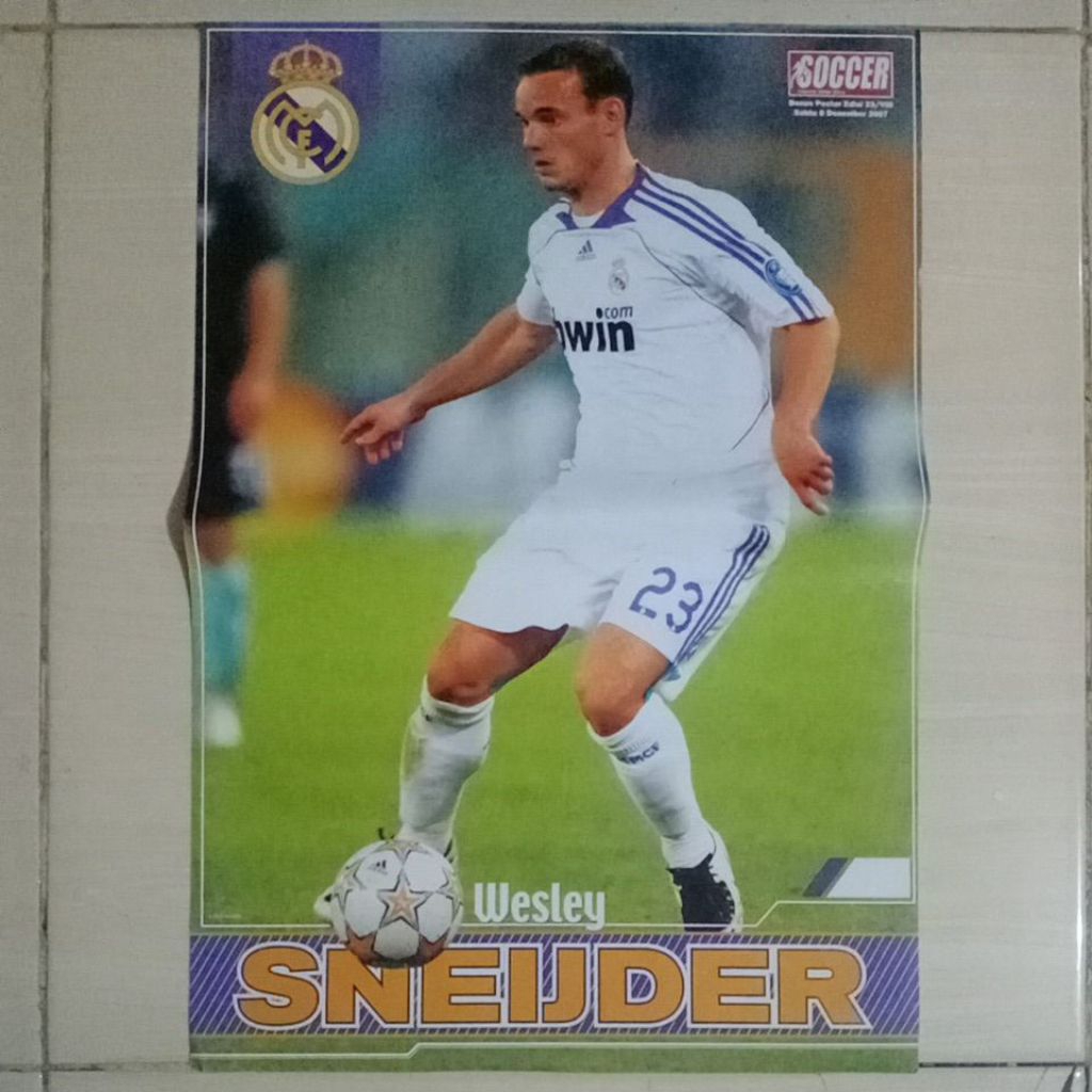 POSTER BOLA - WESLEY SNEIJDER - Poster Murah Original - C2