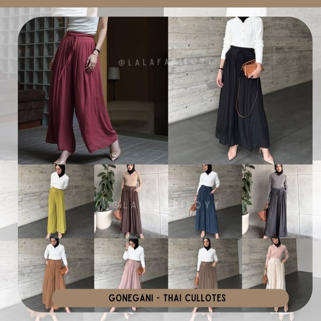 THAI CULLOTES GONEGANI celana kulot gonegani GG