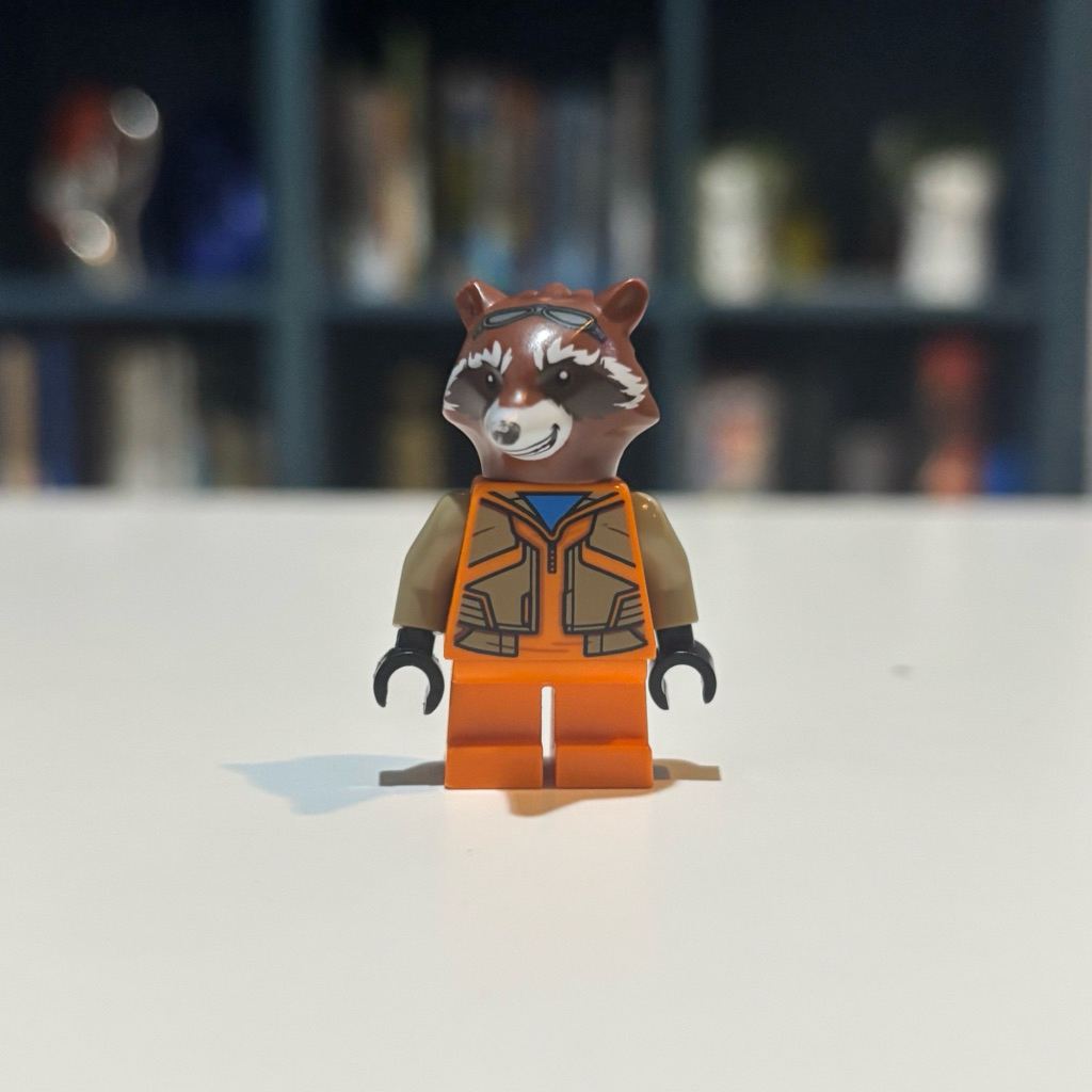 LEGO Marvel Rocket Raccoon Original Minifigure Bekas Kuping Patah