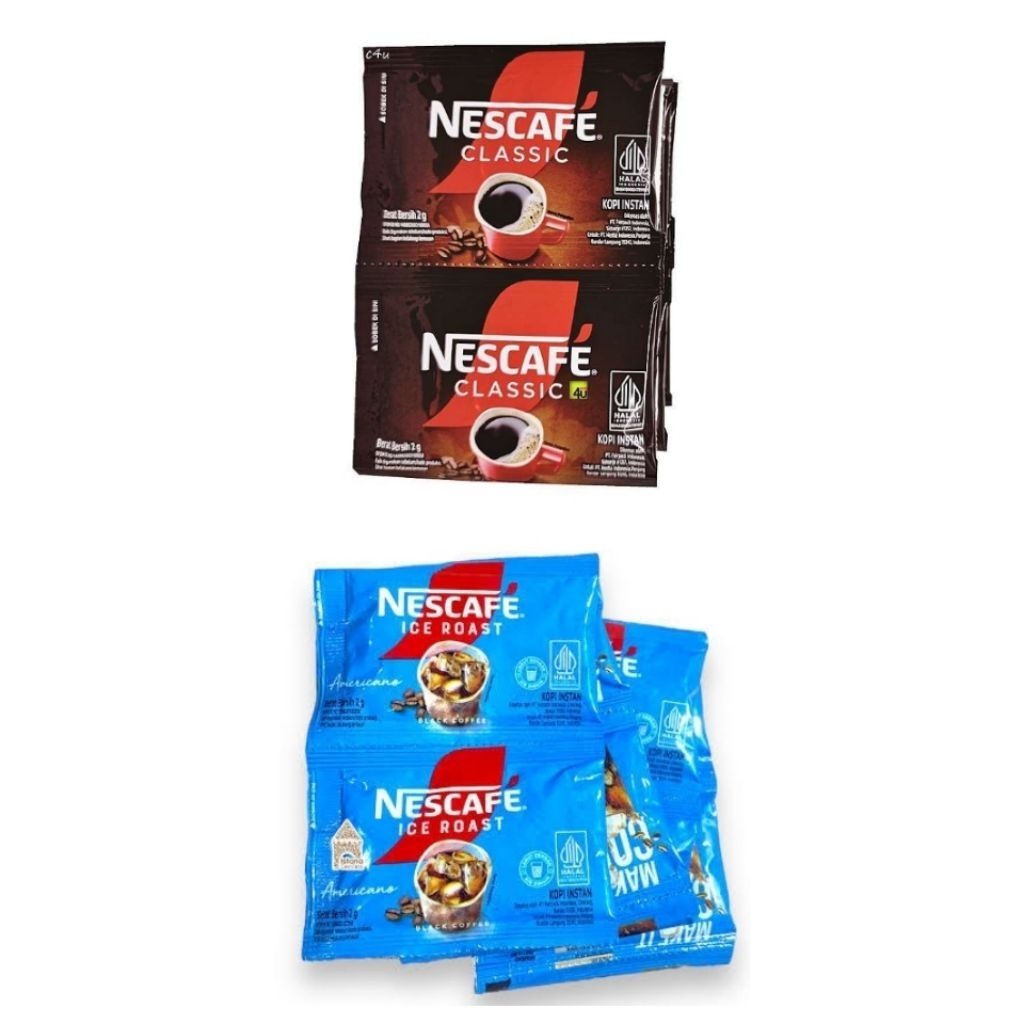 [RENTENG] NESCAFE ICE ROAST AMERICANO | NESCAFE CLASSIC RENTENG | KOPI INSTANT BUBUK