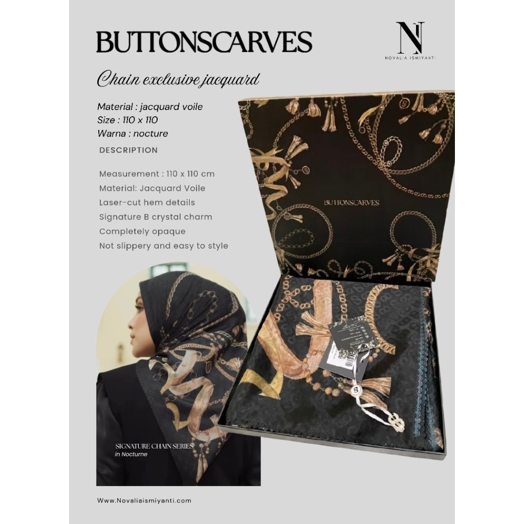 NEW Buttonscarves chain Nocturne exclusive plaza indonesia