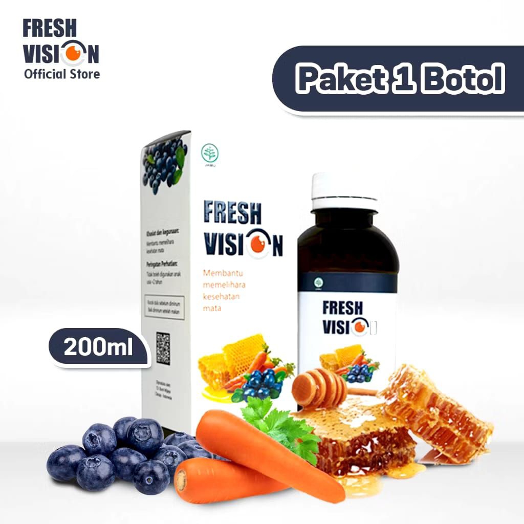 Fresh Vision Madu Herbal 200ml Atasi Mata Merah & Katarak