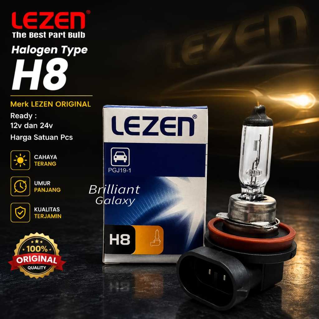 VIP2 * Bohlam Halogen - H8 - LEZEN Original