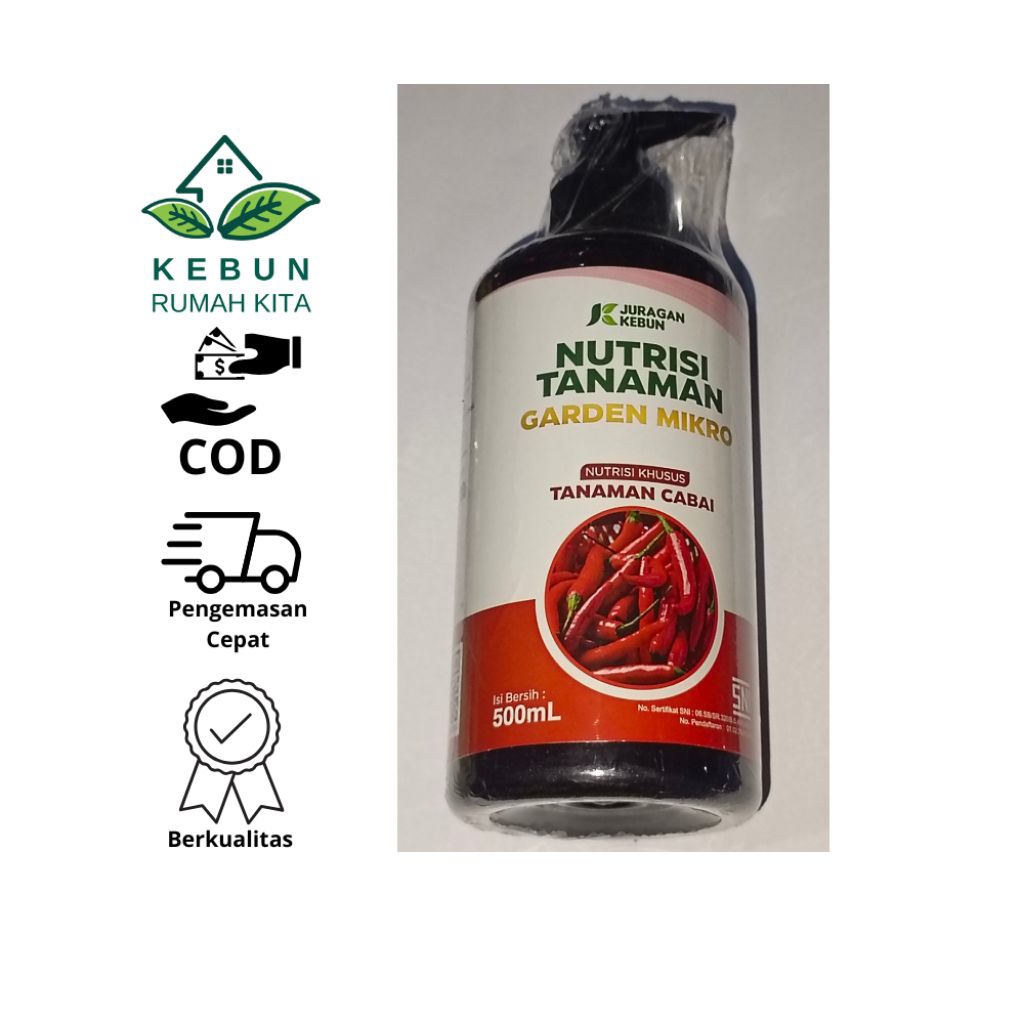 Nutrisi Tanaman Garden Mikro Nutrisi Khusus Tanaman Cabai 500ml
