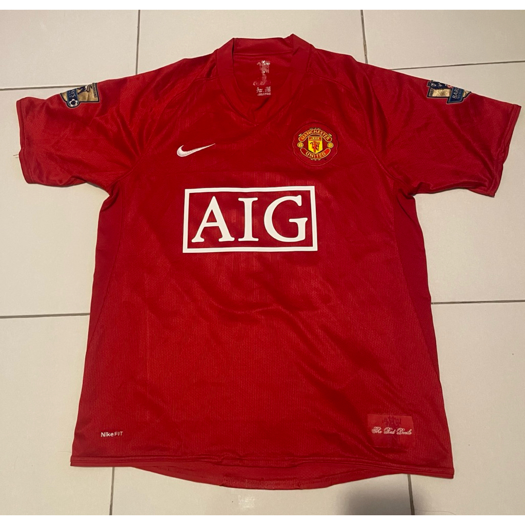 Jersey Original Manchester United 2007-2009 #17 NANI size M (53 x 70 cm)