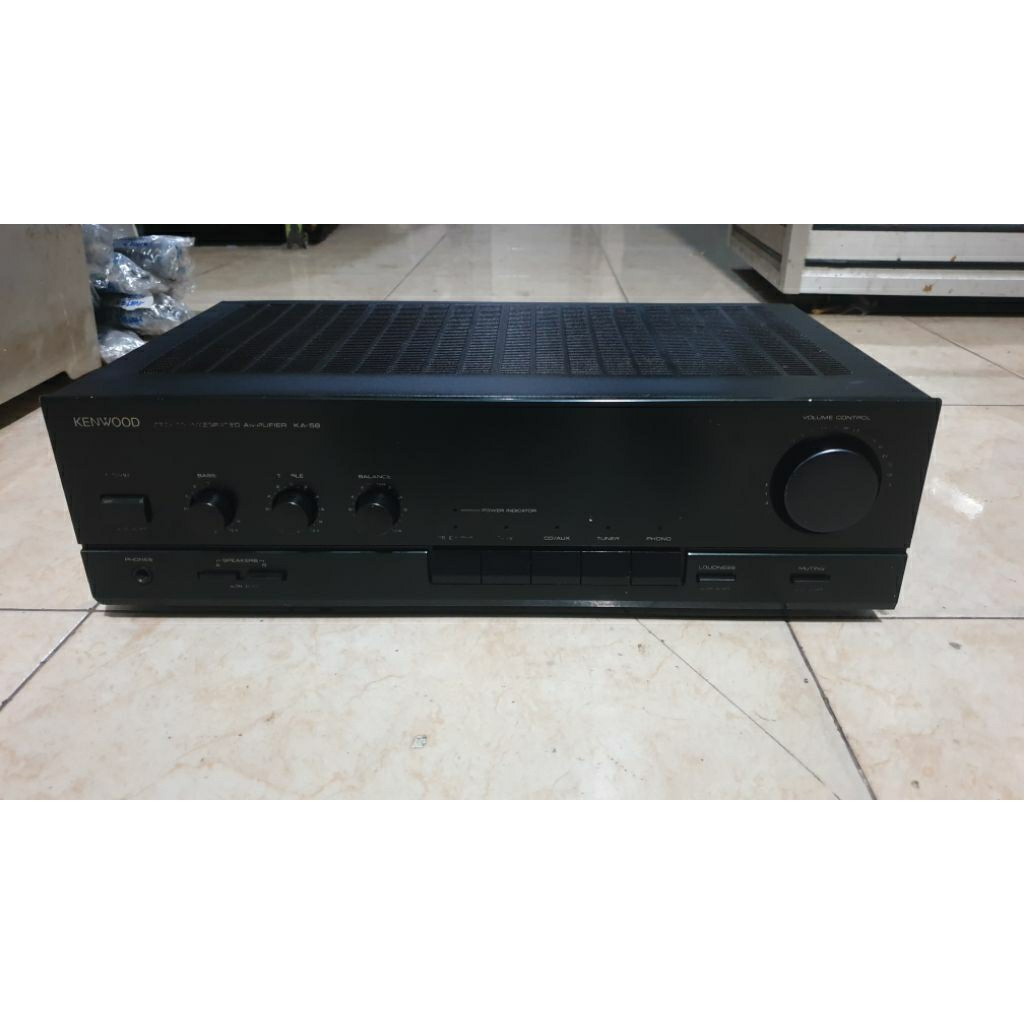 power amplifier vintage kenwood ka-58 stereo intergrated made in japan second bekas normal siap paka