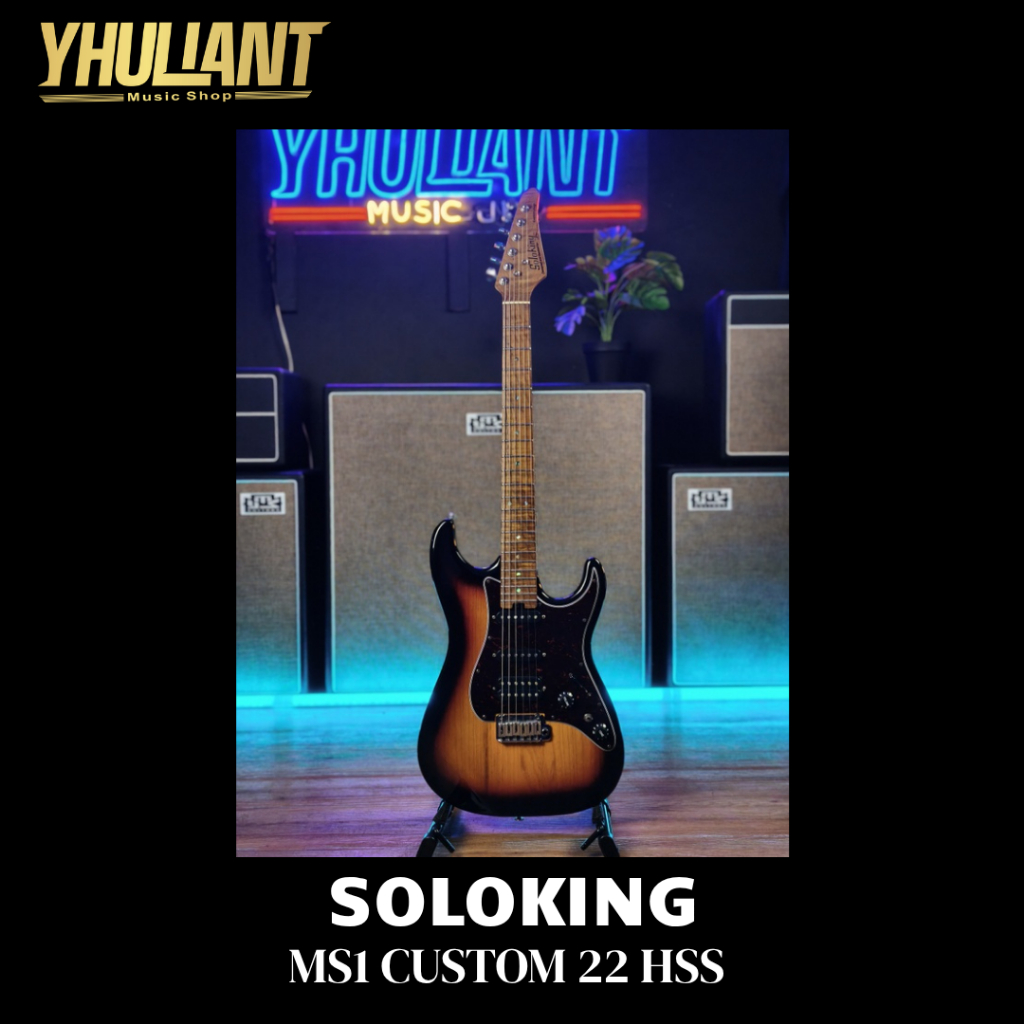 Soloking MS1 Custom 22 HSS Sunburst Second Good