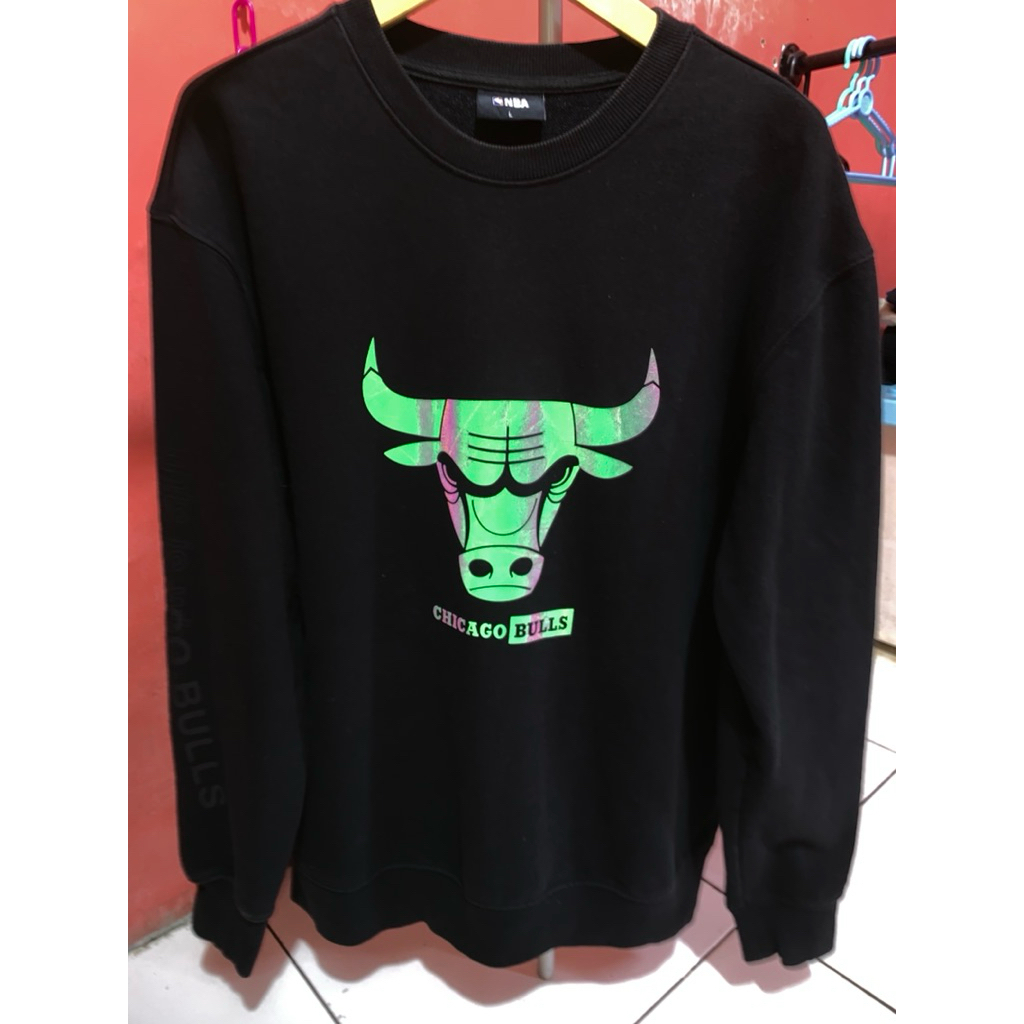 CREWNECK CHICAGO BULLS RAINBOW
