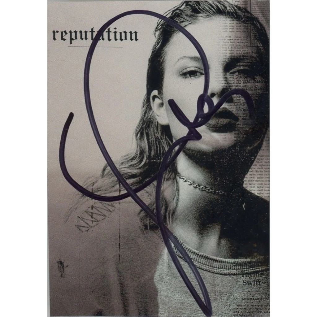 FULLPRINT REPLICA TAYLOR SWIFT Signed Reputation Album Cover LONG SIG Cut