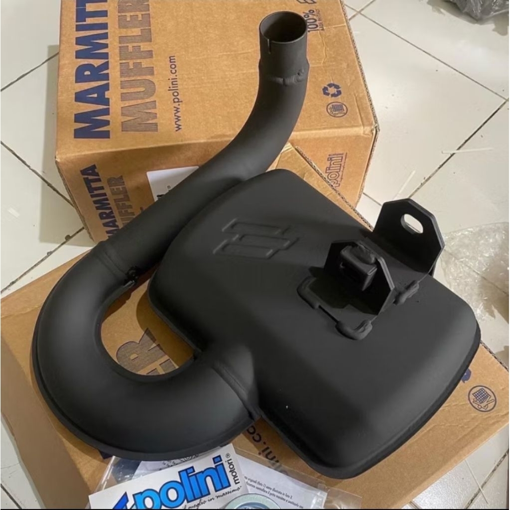 Knalpot Bigbox Polini Import OEM Original Detail Knalpot Vespa Polini Malossi Bigbox