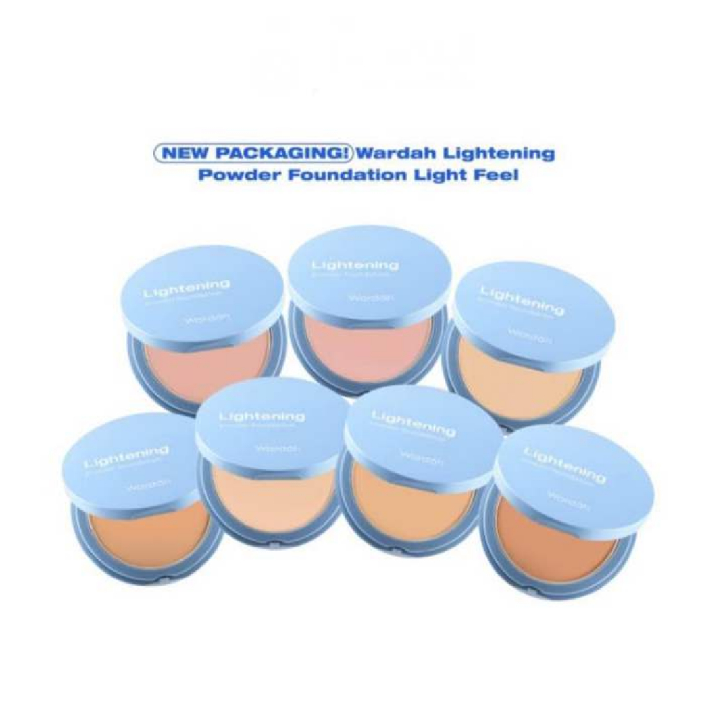 Markas.Kosmetik - WARDAH Lightening Powder Foundation Light Feel SPF 40 PA++++ - Menyamarkan Noda di