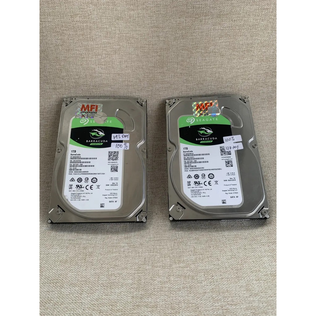 HARDISK 1TB SEAGATE BARRACUDA - 100% ORIGINAL EX MFI