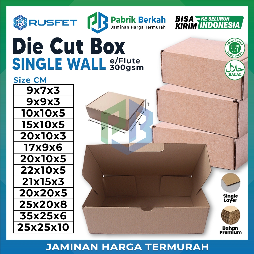 Kardus Die Cut Box Hampers Souvenir Kado Pizza E FLute Kardus Diecut Kue Packaging Olshop Gift Box K