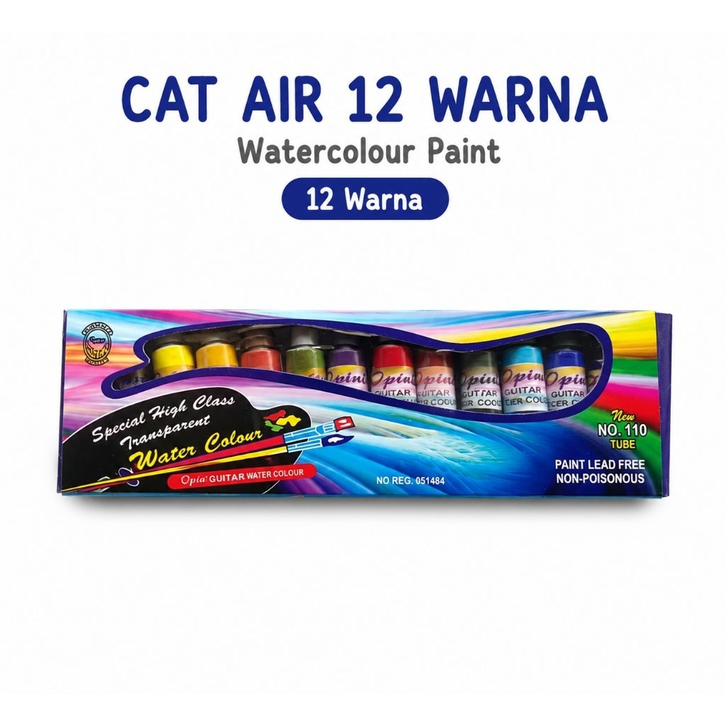 CAT AIR 12 WARNA / CAT AIR LUKIS / CAT LUKIS / CAT LUKIS 12 WARNA