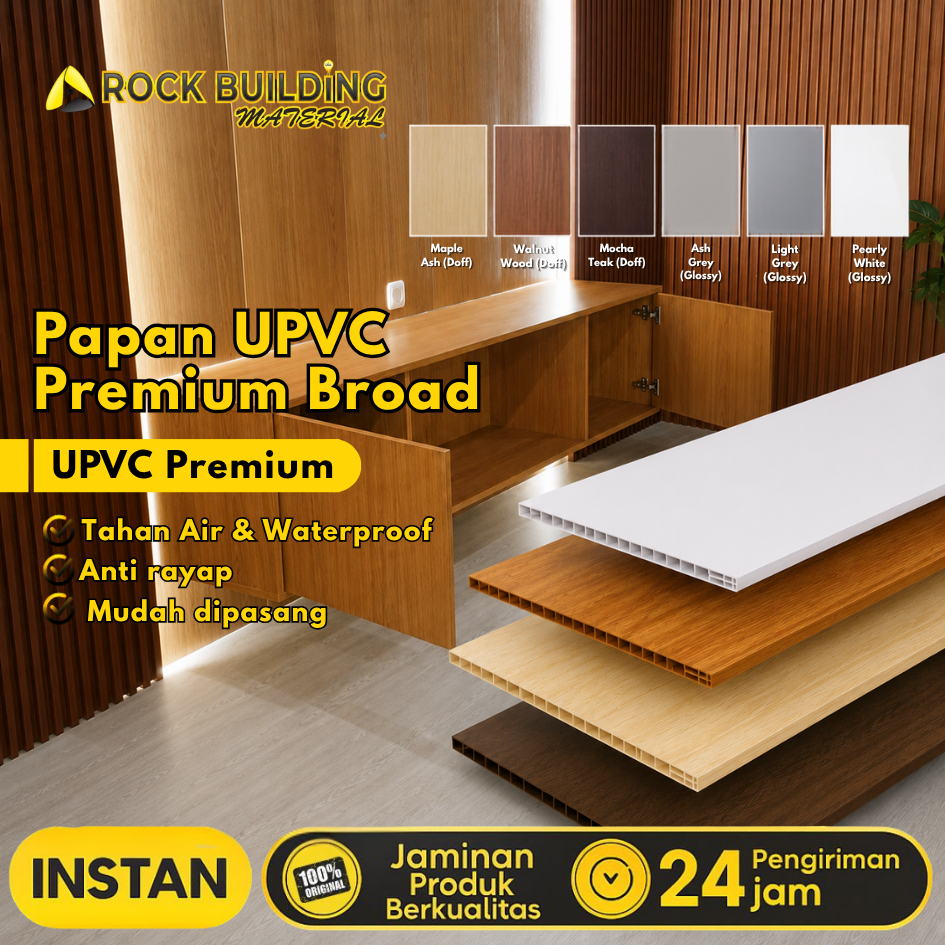 Papan UPVC  1Dus Papan UPVC Multifungsi Bahan Pembuatan Kitchen Set dapur dan Lemari PVC Elite Papan