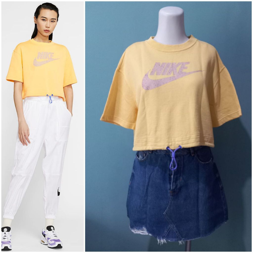 NIKE CLASH Logo Cropped TShirt