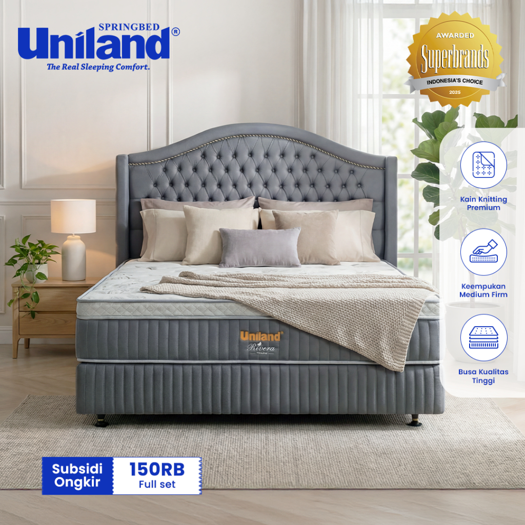 Uniland Springbed Full Set 160x200 / Queen Size / Ukuran No 2