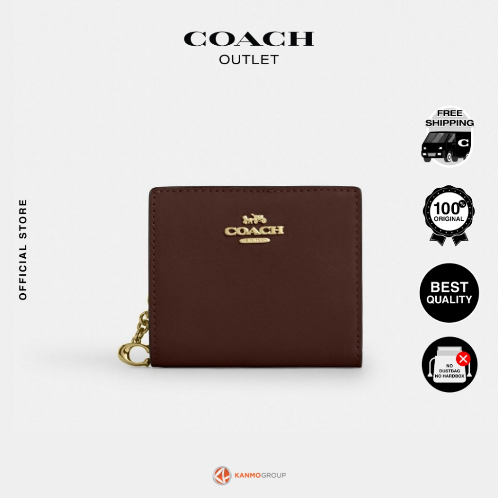 Coach Snap Wallet With Charm - Dompet Wanita