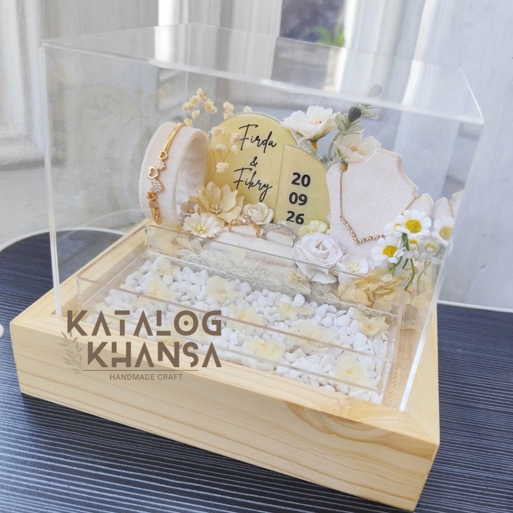 SESERAHAN MAHAR RING BOX UANG KALUNG CINCIN GELANG florist cantik elegan