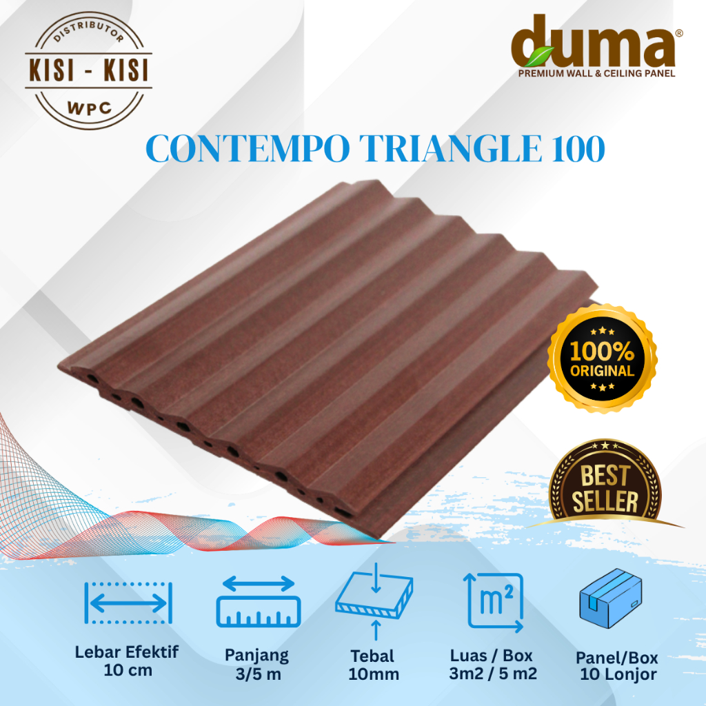 DUMA® PANEL WPC TIPE CONTEMPO TRIANGLE 100
