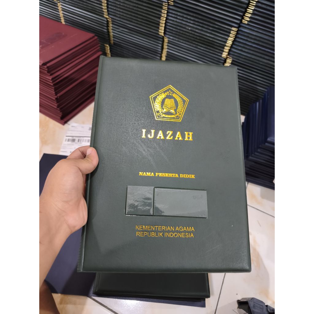 Sampul Map Ijazah K13 Kemenag Hotprint/Embos