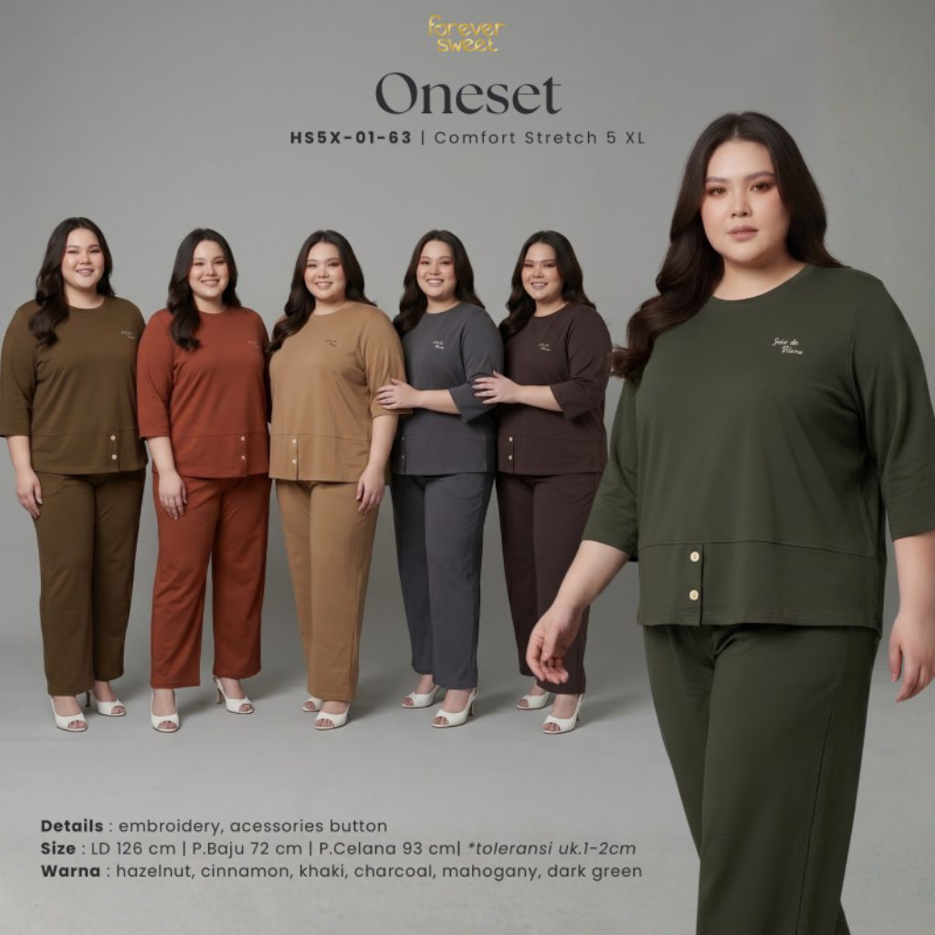 FOREVER SWEET Oneset  5XL Baju tidur jumbo  setelan baju tidur jumbo piyama 5XL termurah