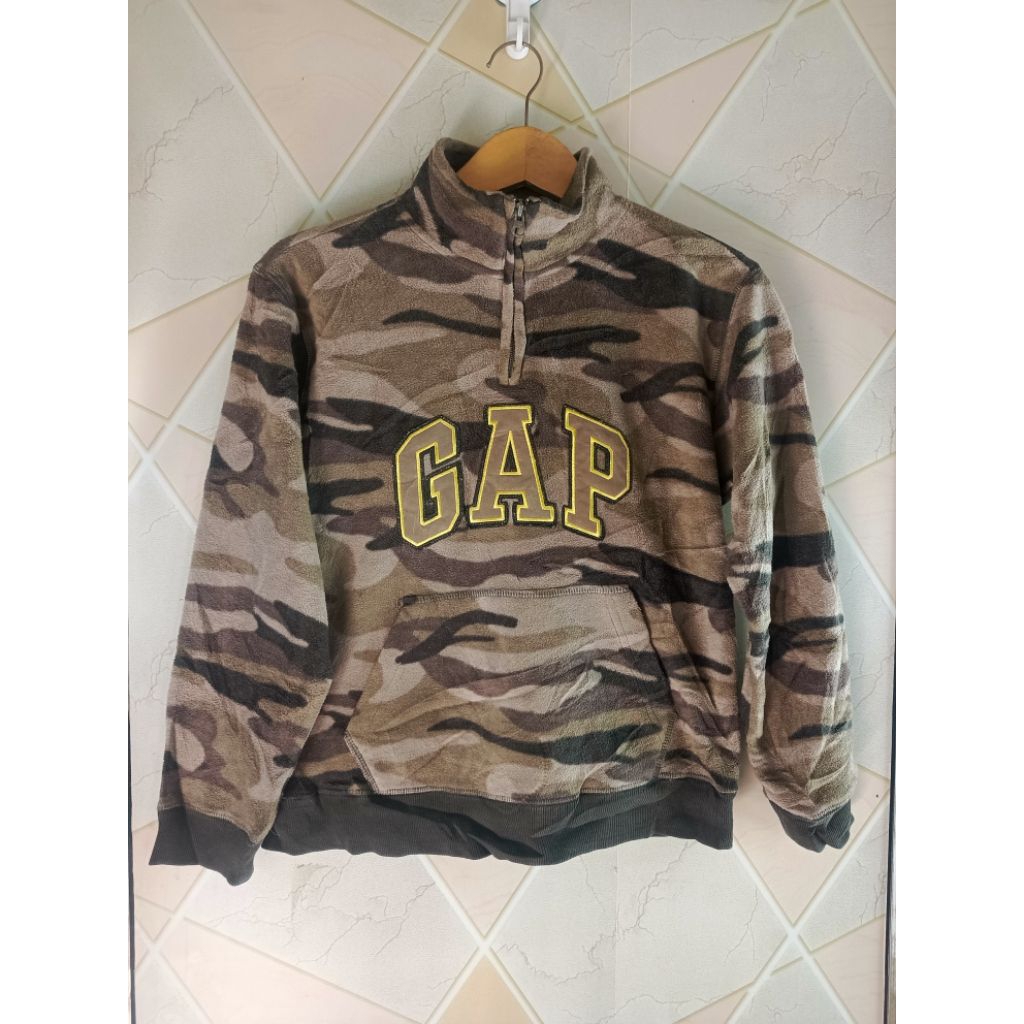 GAP camo half Zipper