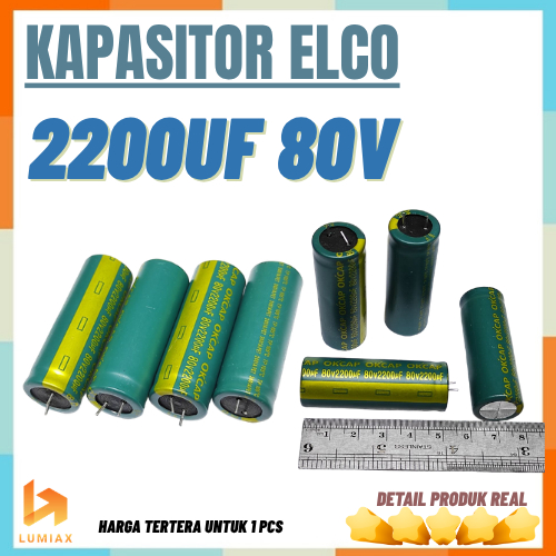 Kapasitor Elco 2200uf 80v  ORIGINAL elco 2200uf 80V