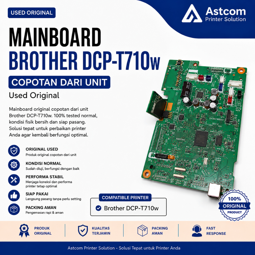 Mainboard Brother DCP-T710W Original Copotan Unit Used | Board Printer DCP T710W Tested Normal