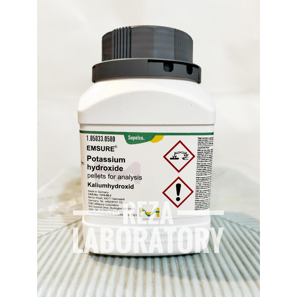 POTASSIUM HYDROXIDE / KALIUM HIDROKSIDA MERCK 105033 500GRAM ORIGINAL