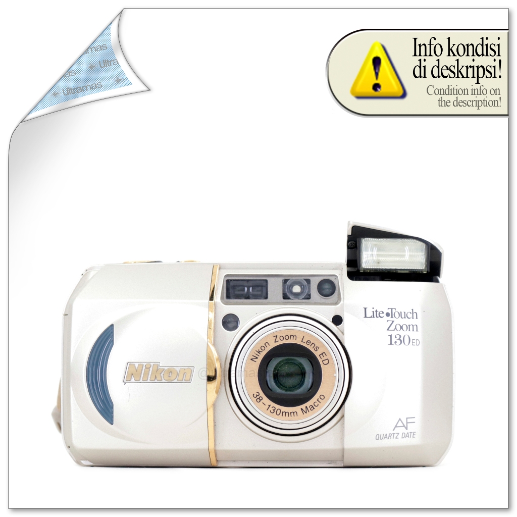 Kamera Film Analog Nikon Lite Touch Zoom 130ED QUARTZ DATE - Point & Shoot 35mm Fokus Otomatis AF Gu