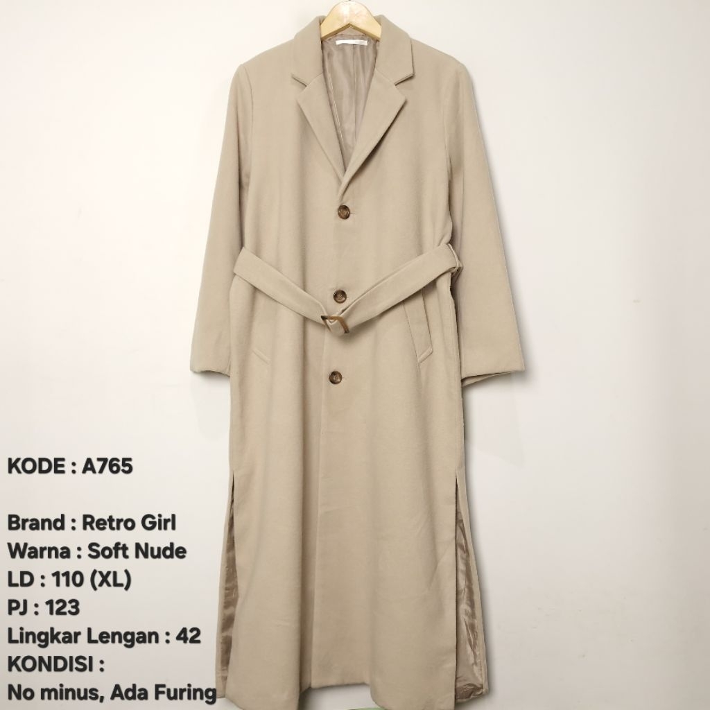Coat Long Coat Winter Musim Dingin Winter Preloved 046