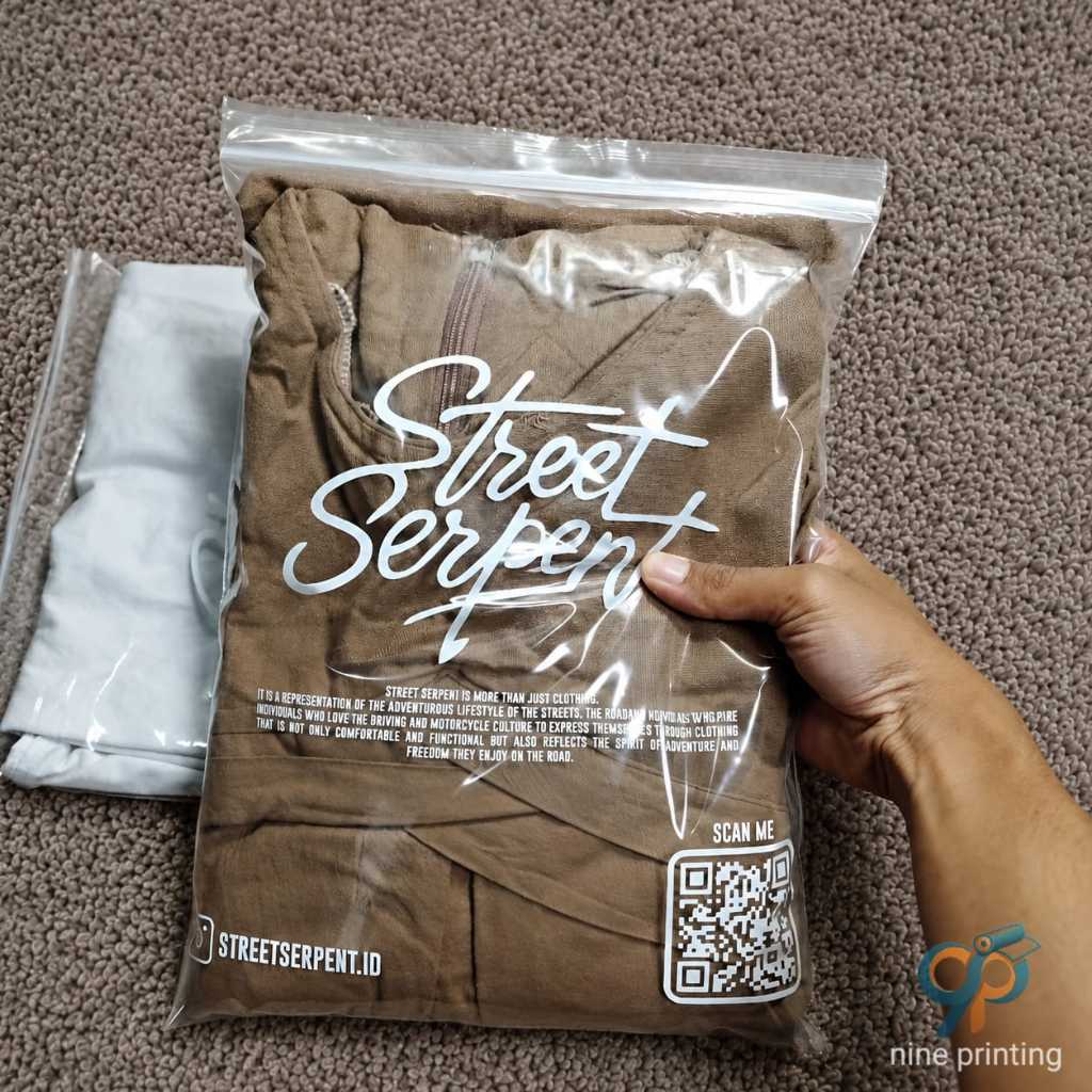 plastik klip bening, klip sablon, sablon plastik packing, kemasan baju, ziplock custom