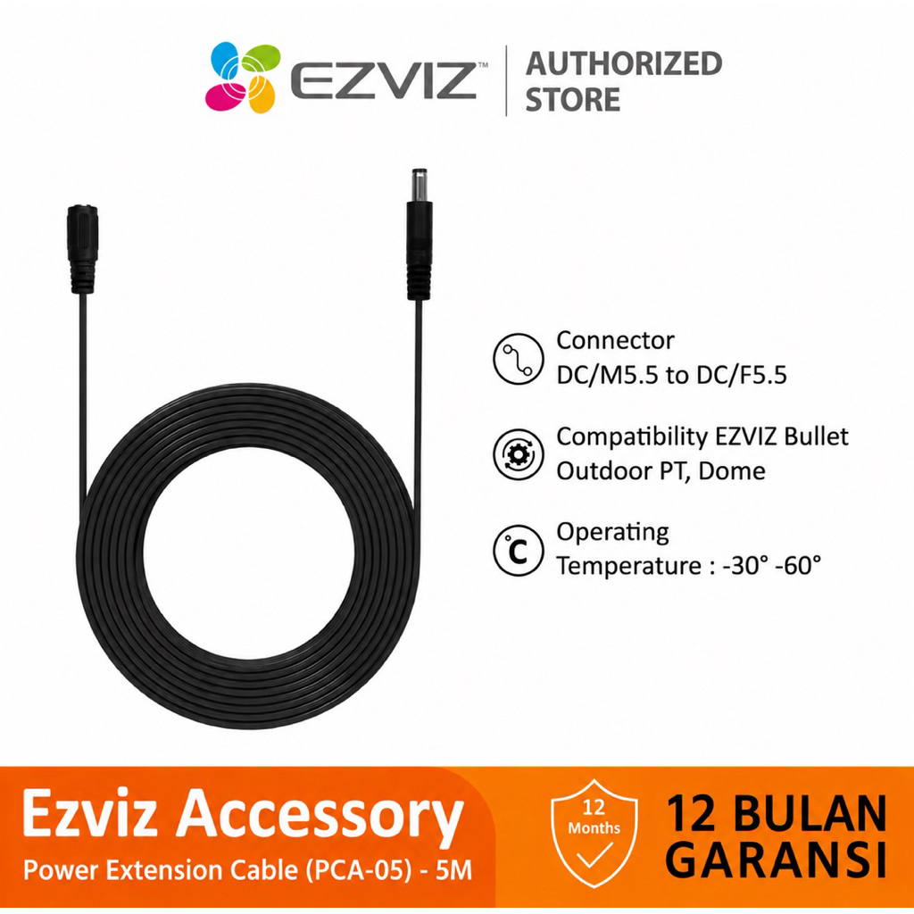 Ezviz Power Extension Cable for Security IP Camera CCTV