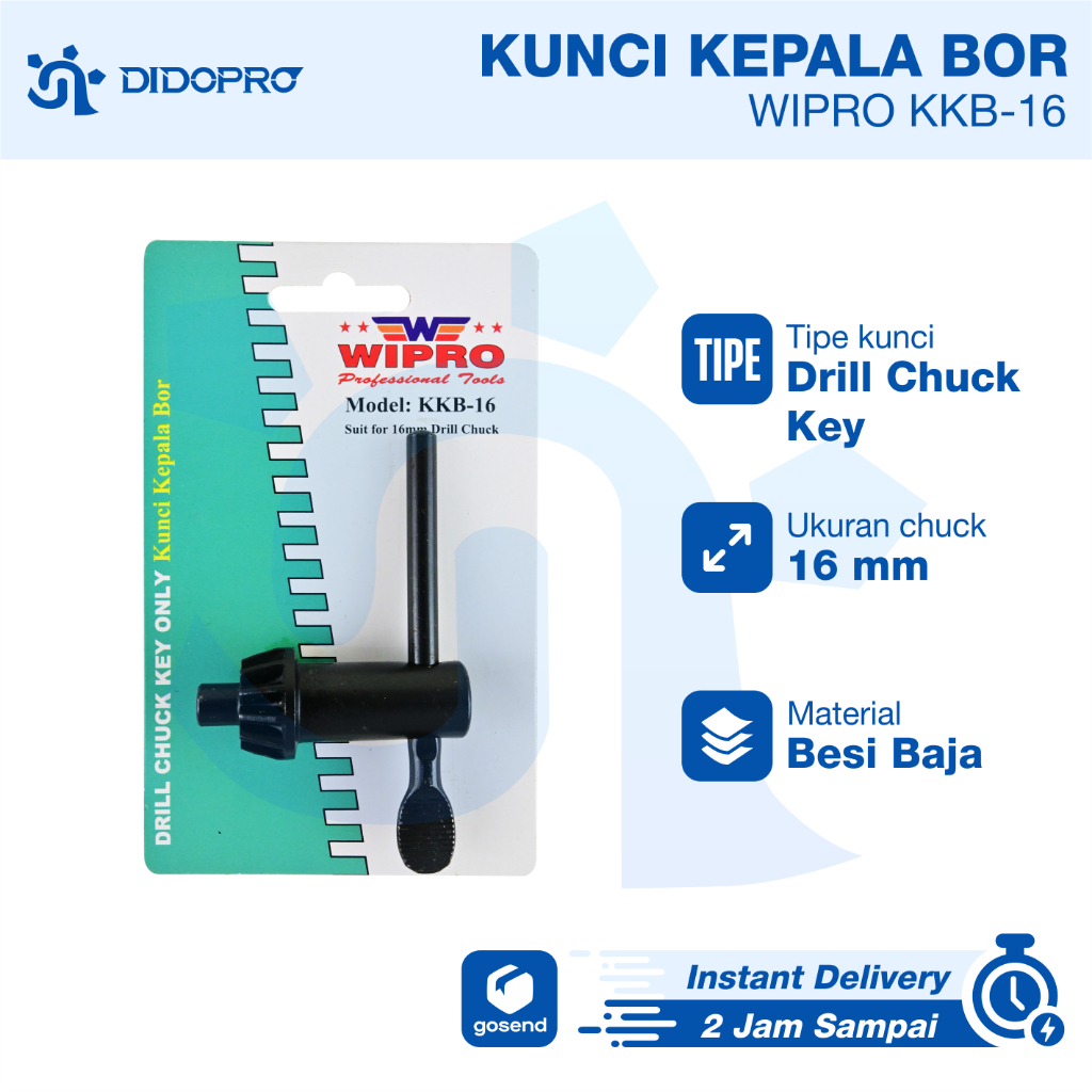 Kunci kepala Bor 16 mm WIPRO KKB-16
