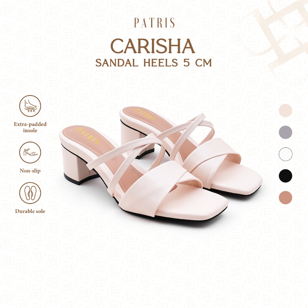 PATRIS Carisha Sepatu Sandal Wanita Heels 5 cm Kondangan Elegan Kekinian Official Store Original