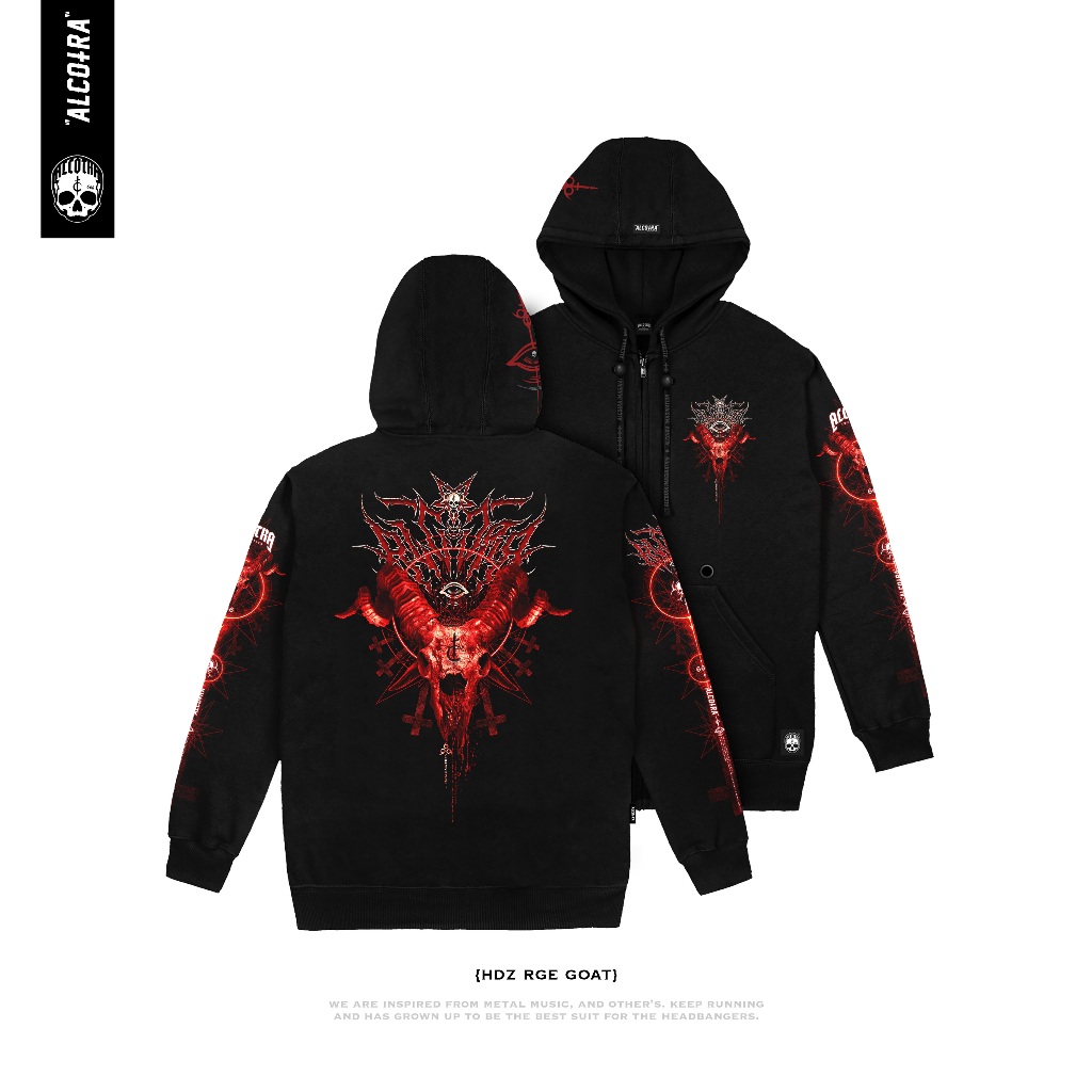 HDZ RGE GOAT // HOODIE ZIPPER ROGUE GOAT // HOODIE ZIPPER ALCOTRA