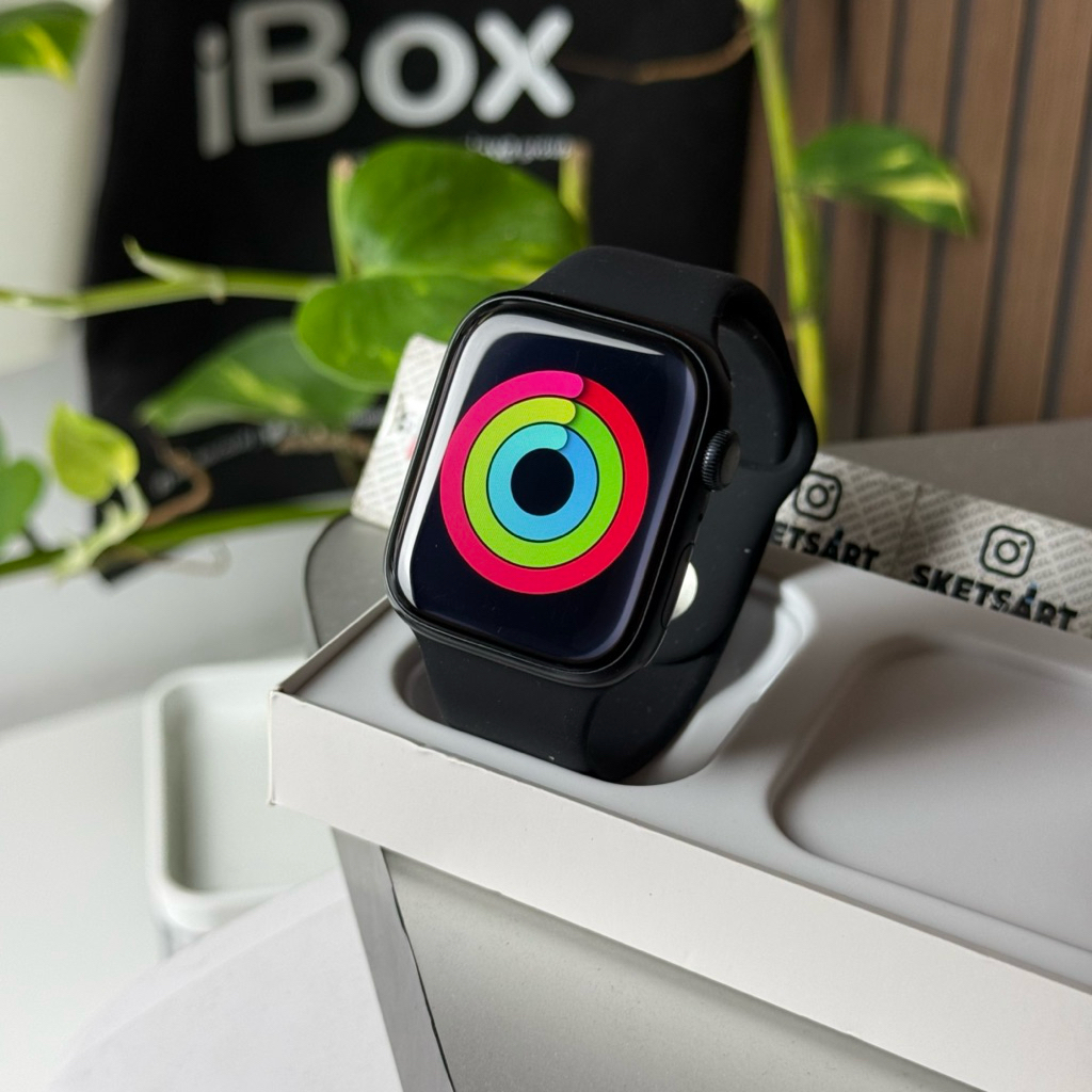 Apple Watch Series 9 45mm Black iBox iwatch Battery Health 96% Original